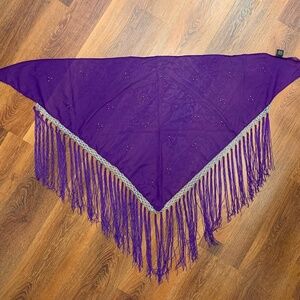 Vibrant purple India Arts belly dancing scarf